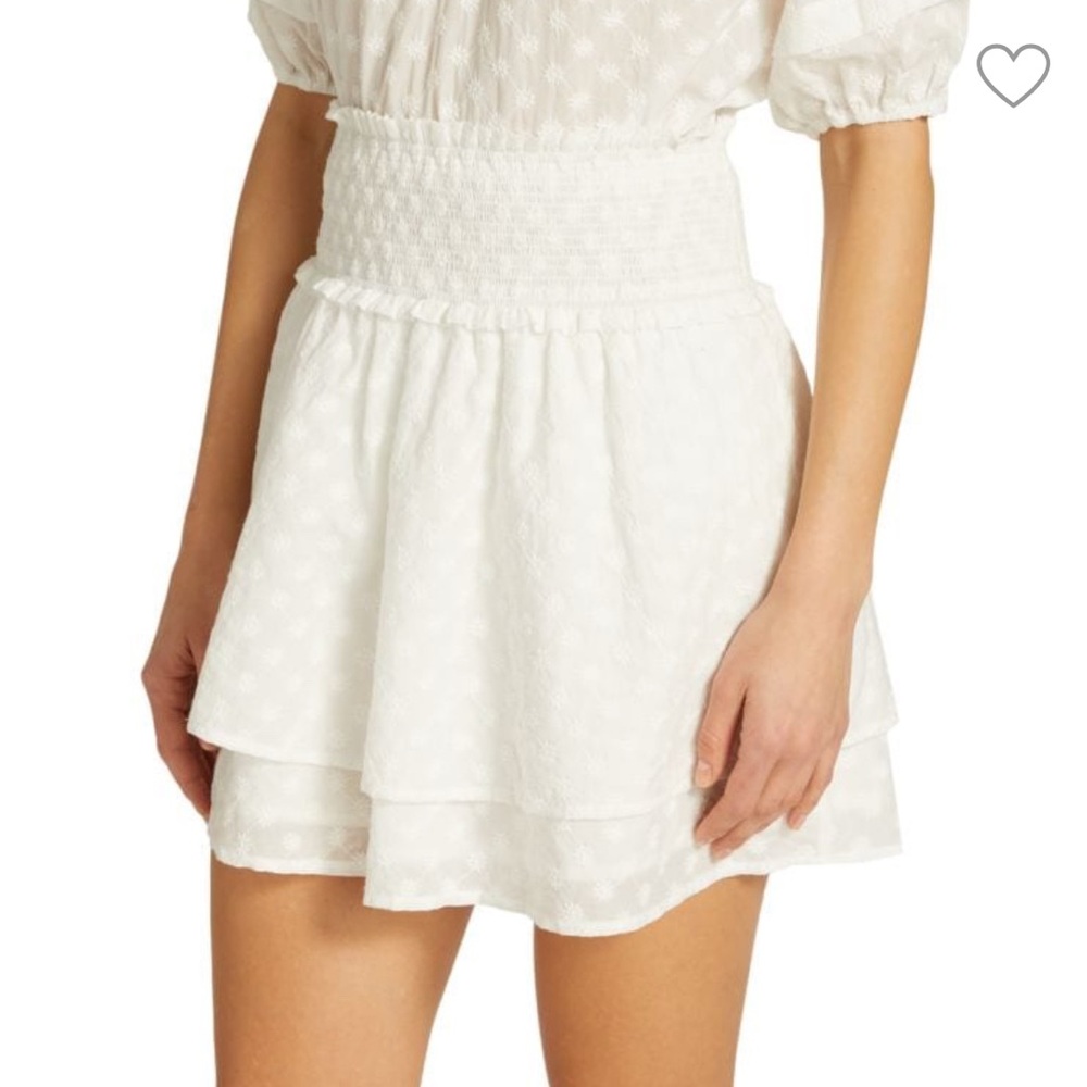 Rails White Embroidered Skirt Addison